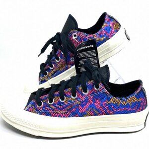 Converse CHUNK 70 OX Blue Pink Egret Canvas Low Top 570265C Size Women's Sneaker